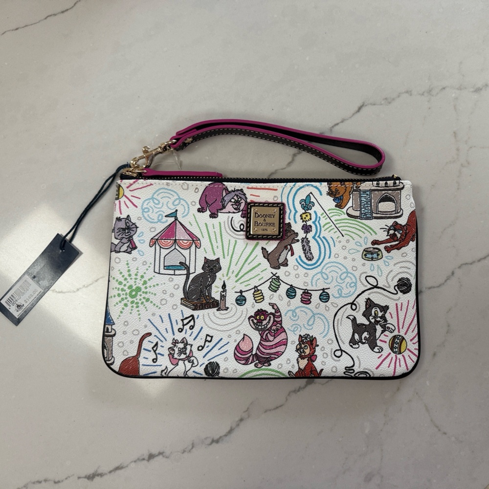NWT Disney Cats Dooney & Bourke Wristlet